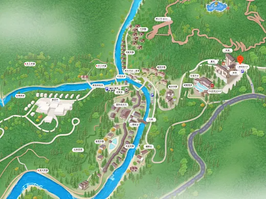 乐山结合景区手绘地图智慧导览和720全景技术，可以让景区更加“动”起来，为游客提供更加身临其境的导览体验。